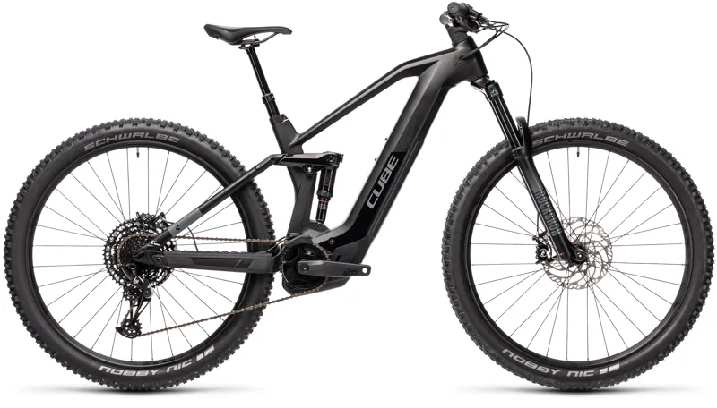 Cube Stereo Hybrid 140 HPC Race 625 FS eMountain Bike 2021 Black
