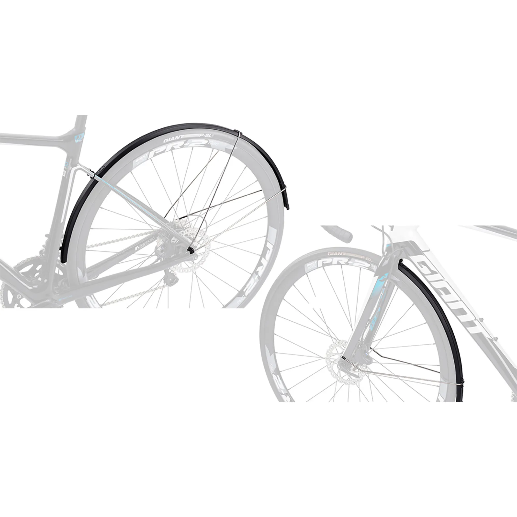 Giant Speedshield Defy and Contend Disc Brake Mudguards Black