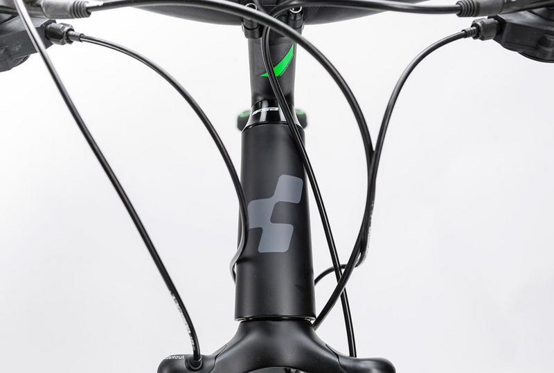 Cube Cross Womens Hybrid Bike 2017 Black/Green-1