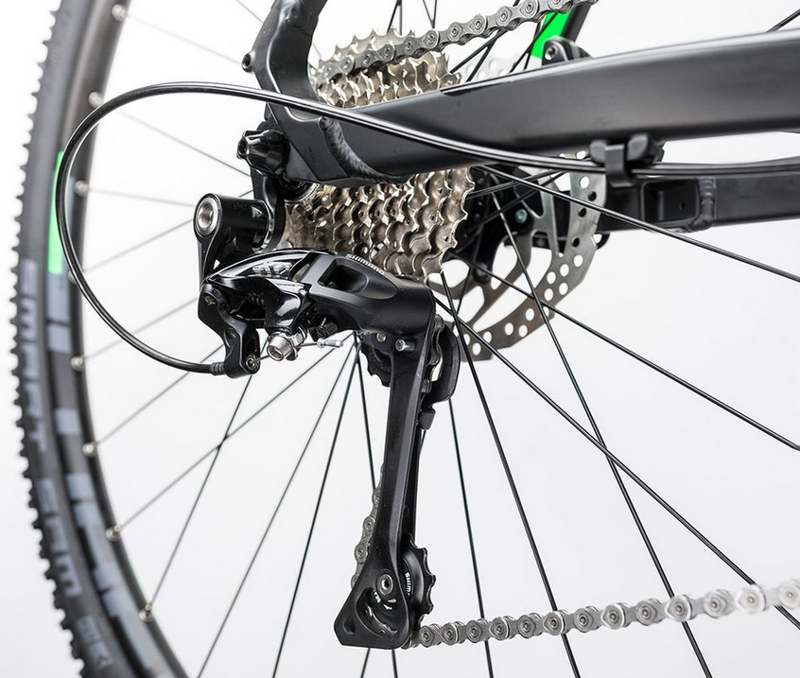 Cube Cross Womens Hybrid Bike 2017 Black/Green-3