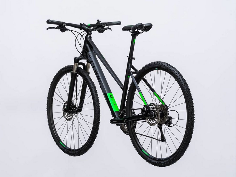 Cube Cross Womens Hybrid Bike 2017 Black/Green-4