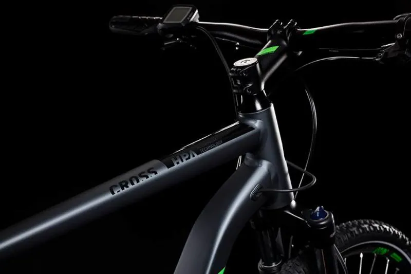 Cube Cross Hybrid Pro 400 e-Hybrid Bike 2019 Iridium/Green-3