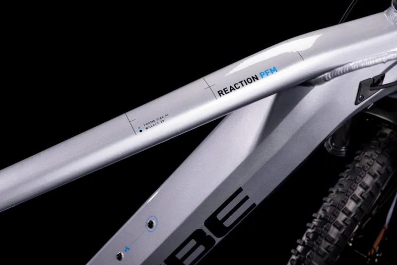 Cube Reaction Hybrid Performance 500 Electric Mountain Bike Polar Silver/Blue-4