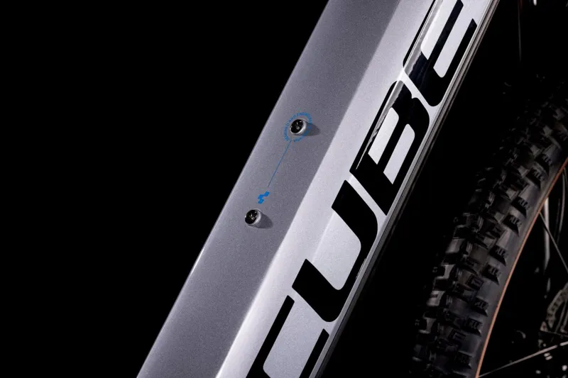 Cube Reaction Hybrid Performance 500 Electric Mountain Bike Polar Silver/Blue-3