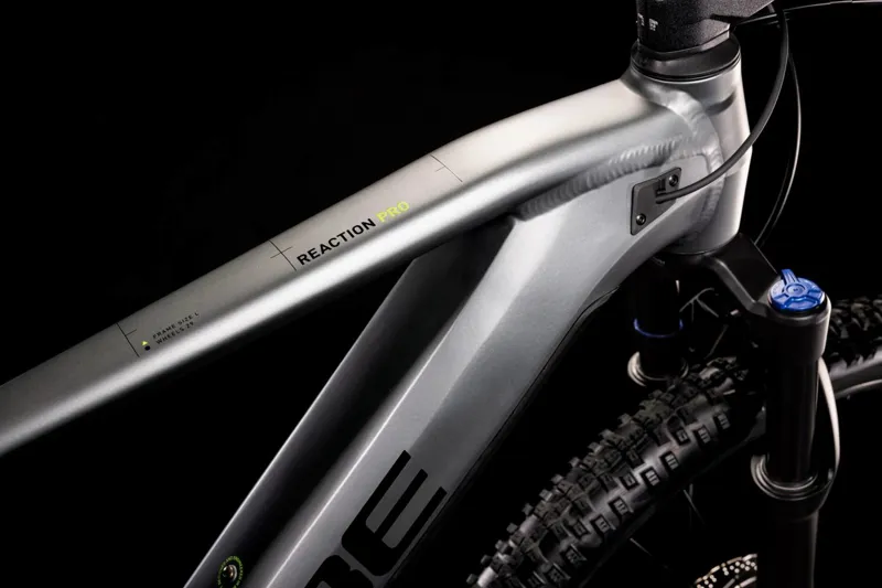 Cube Reaction Hybrid Pro 625 Electric Mountain Bike Grey/Green-4