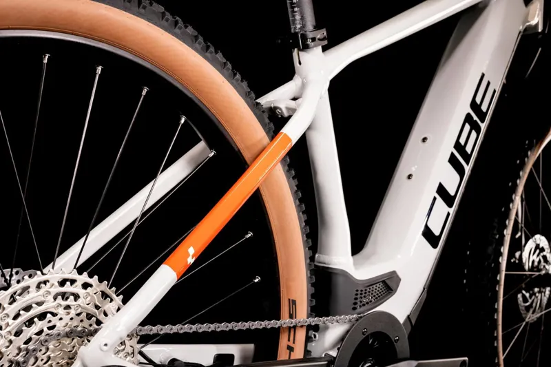 Cube Reaction Hybrid Pro 625 Electric Mountain Bike 2022 Grey/Red-4