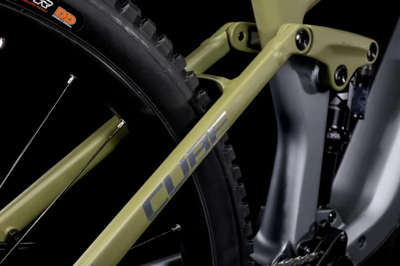 Cube Stereo Hybrid 140 HPC TM 750 e-Mountain Bike 2022 Grey/Olive-2