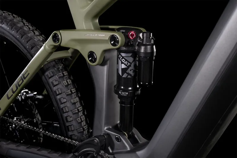 Cube Stereo Hybrid 160 HPC TM 750 Electric Mountain Bike 2022 Grey/Olive-3