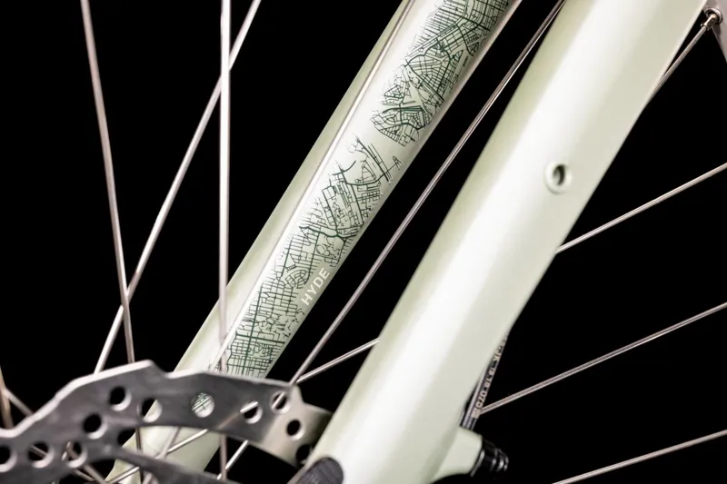 Cube Hyde Hybrid Bike 2022 Green/Grey-3