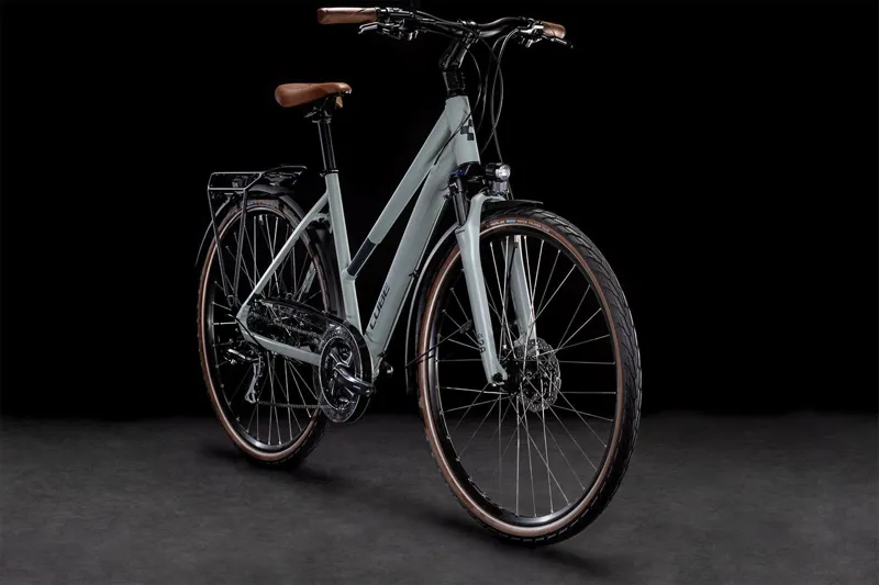 Cube Touring Pro Trapeze Hybrid Bike 2022 Lunar/Grey -5