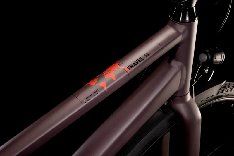 Cube Travel SL Hybrid Bike 2022 Black/Red-4