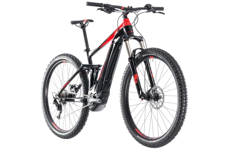 Cube Stereo Hybrid 120 Pro 500 e-FS Mountain Bike 2018 Black/Red-1