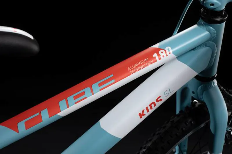 Cube Cubie 180 SL 18in Kids Bike 2020 Light Blue/Red-3