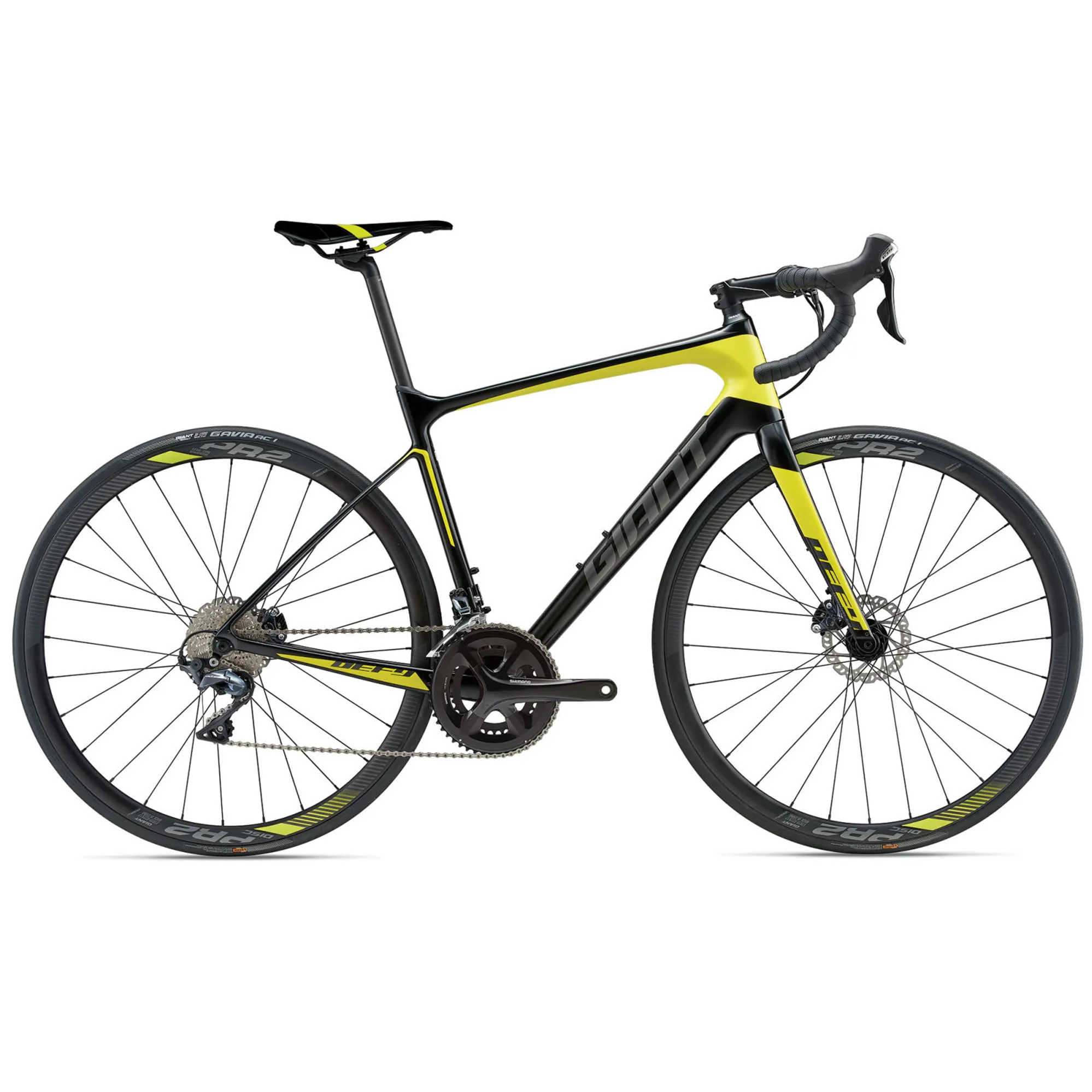 Giant Defy Advanced 1 Carbon Road Bike 2018 Black/Yellow Giant Defy Advanced 1 Carbon Road Bike 2018 Black/Yellow