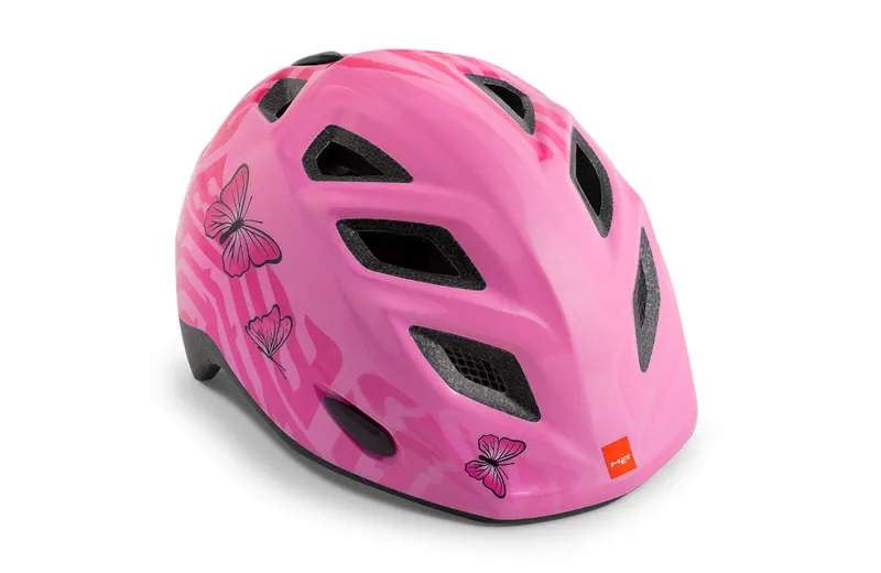 MET Elfo Kids Bike Helmet Pink Butterflies One Size