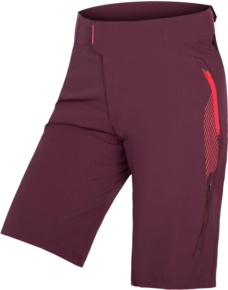 Endura Singletrack Lite II Womens Shorts Mulberry
