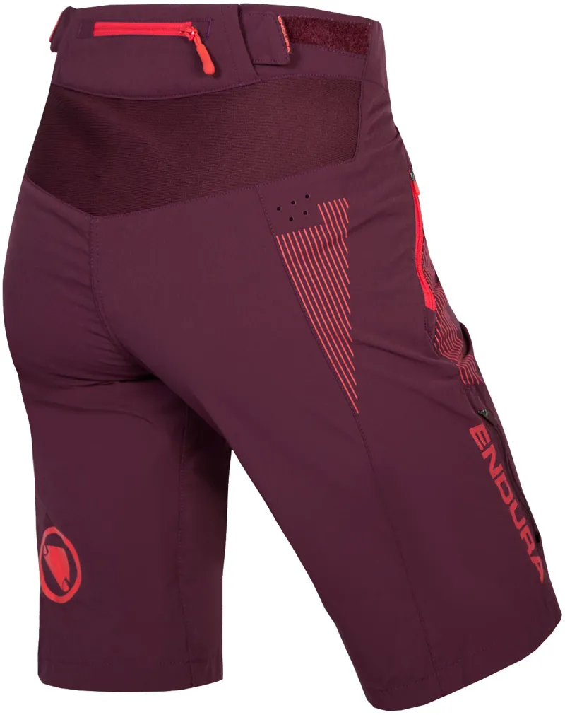 Endura Singletrack Lite II Womens Shorts Mulberry-1