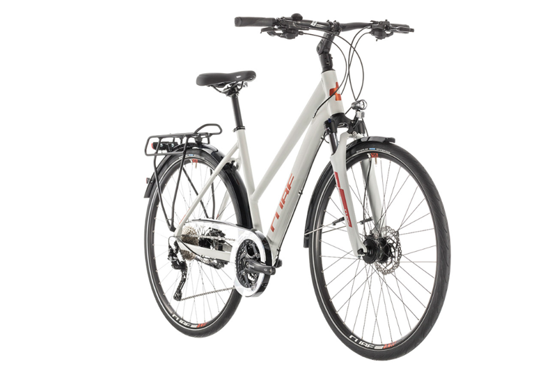Cube Touring EXC Trapeze Hybrid Bike 2019 Grey/Orange-1