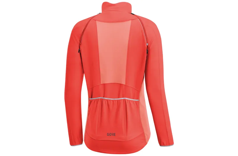 Gore C3 Wind Stopper Phantom Zip Off Womens Jacket Lumi Orange/Coral-1