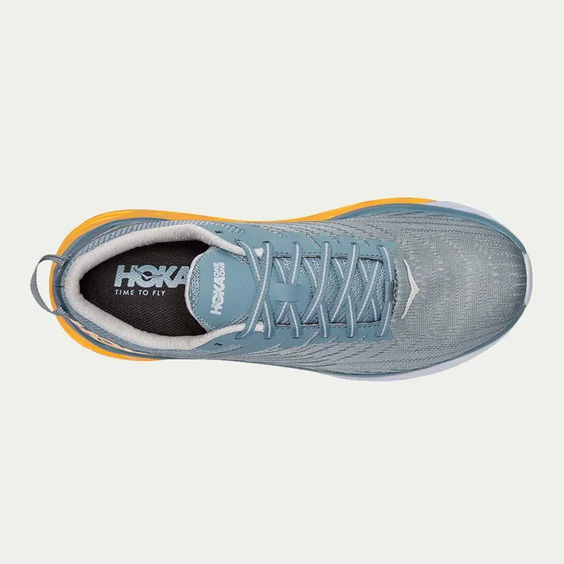 Hoka Arahi 4 Mens Running Trainers Lunar Grey/Yellow-4