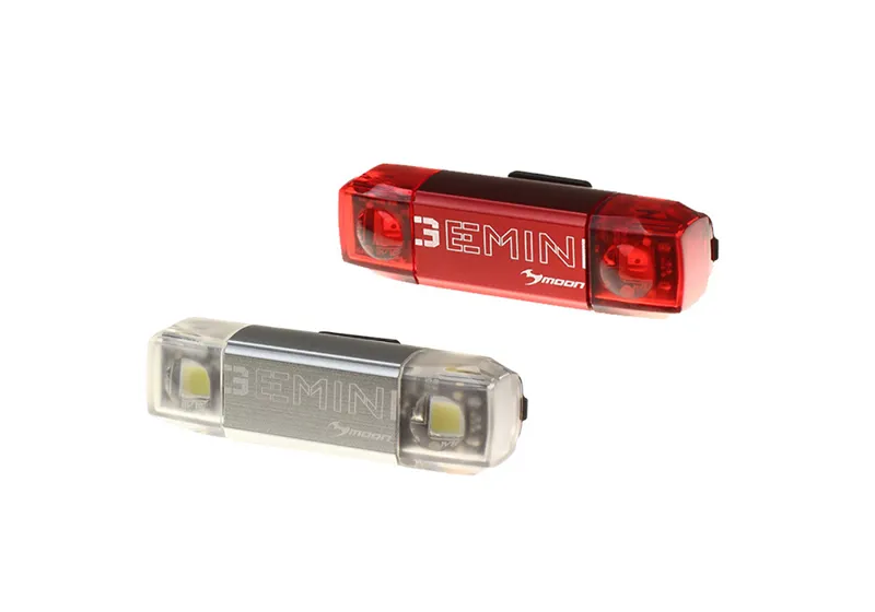 Moon Gemini Front and Rear Bike Light Set with USB Recharge