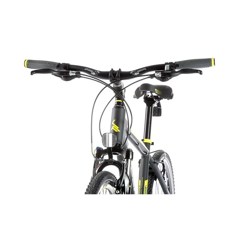 Leader Fox Daft Hybrid Bike 2020 Matt Grey/Yellow-1