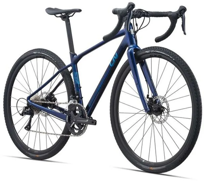 Liv Devote 2 Womens Gravel Bike 2022 Eclipse Blue-1
