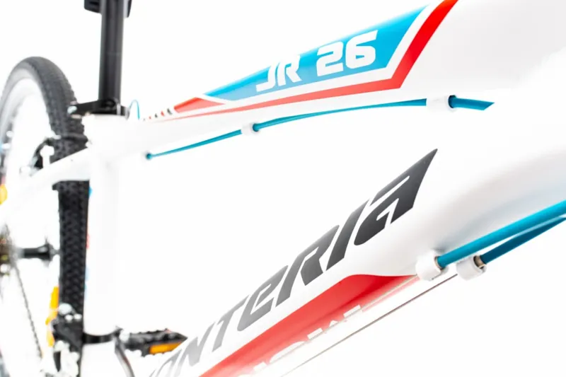 Monteria JR 26in Wheel Mountain Bike White Blue Red 17in-2