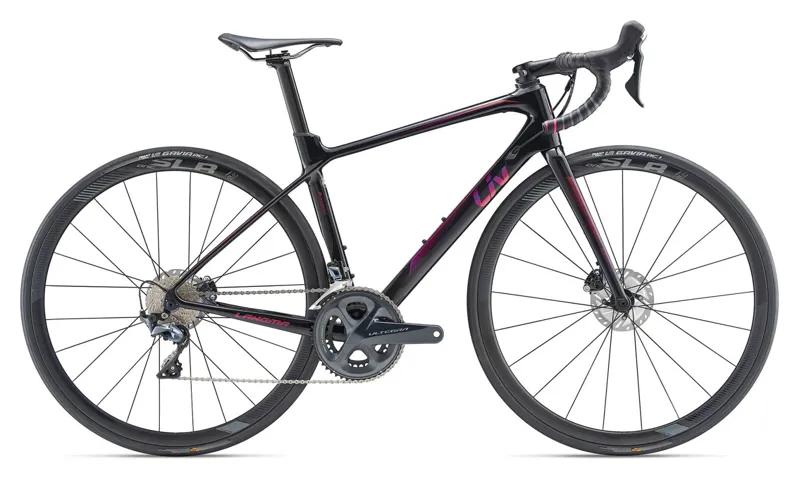 2019 Liv Langma Advanced Pro 1 Disc Carbon Womens Road bike in Black