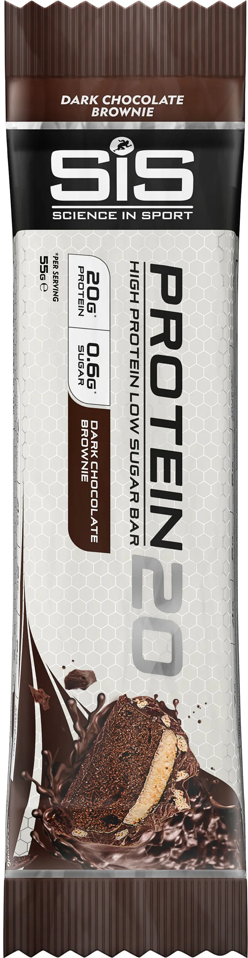 Science In Sport Protein20 Dark Chocolate Brownie Recovery Bar