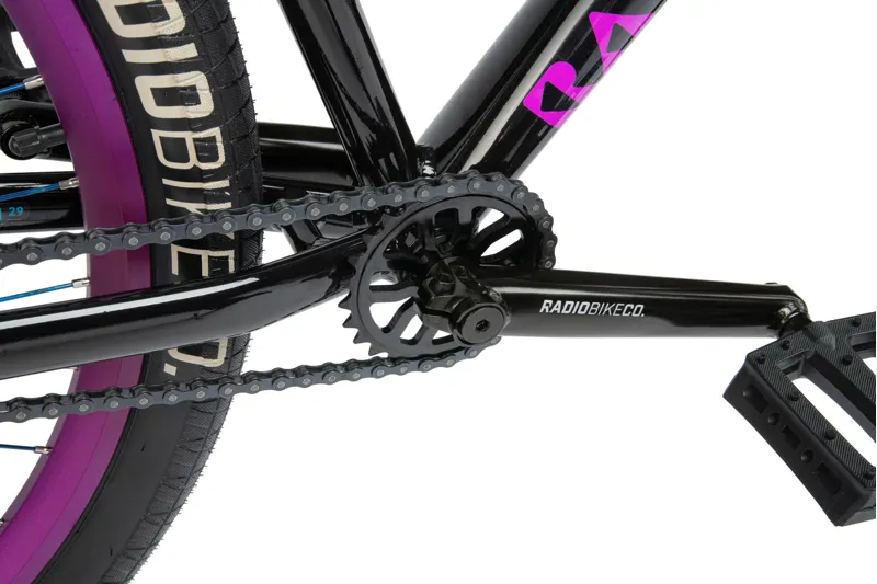 Radio Legion 29 Inch Wheelie Bike 2021 Black/Purple-3