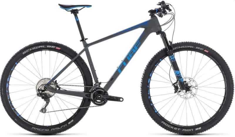 Cube Reaction C:62 SL Hardtail Mountain Bike 2018 Grey/Blue
