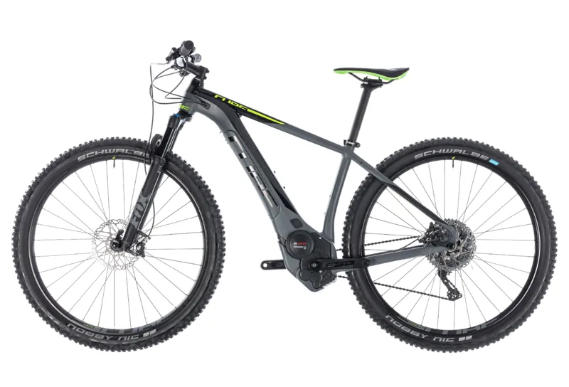 Cube Reaction Hybrid SLT 500 e-Mountain Bike 2018 Grey/Green-1