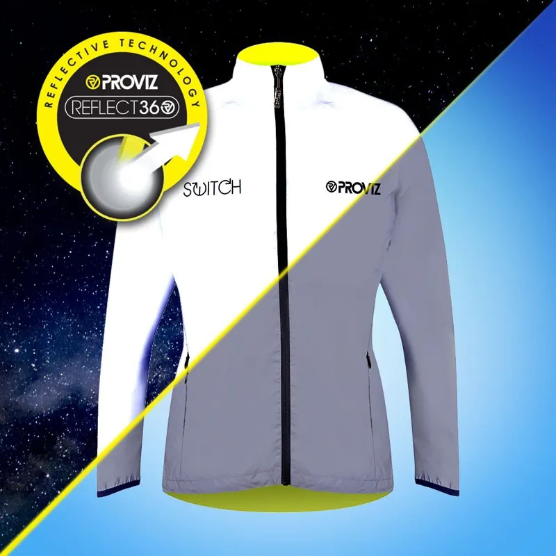 Proviz Switch Womens Cycling Jacket Reflective/Yellow-3