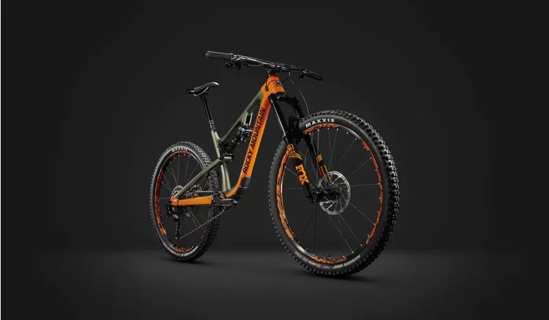 Rocky Mountain Instinct C90 BC Edition FS MTB 2019 Tank Green/Orange-1