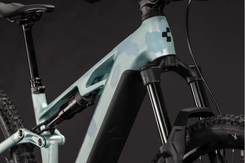 Cube Stereo Hybrid One44 HPC Pro 800 Electric Bike 2027 Pearl Aqua/Black-1