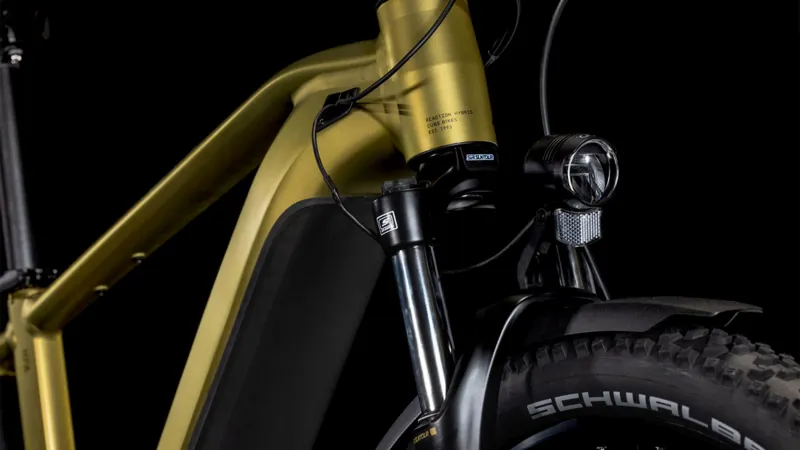 Cube Reaction Hybrid Performance 500 Allroad Electric Bike 2025 Golden Lime-1