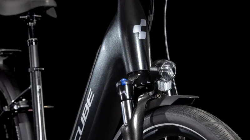 Cube Supreme Hybrid Comfort Pro 500 Easy Entry Electric Bike Grey/Lunar-1