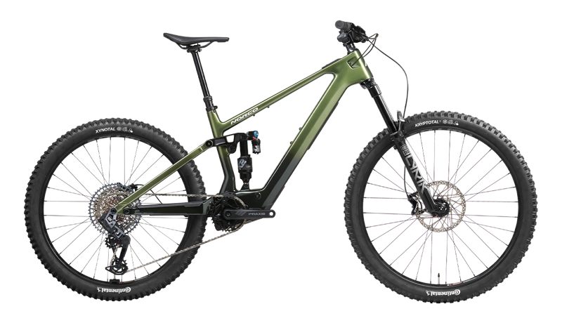 Norco Fluid VLT C2 140 Carbon Electric Mountain Bike Green