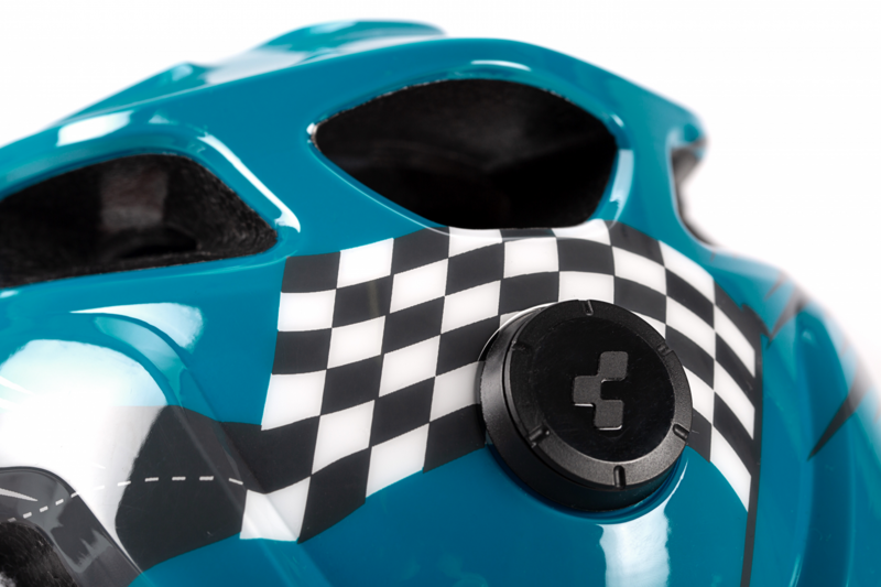 Cube Fink Childs Cycling Helmet Blue/Race Car-2