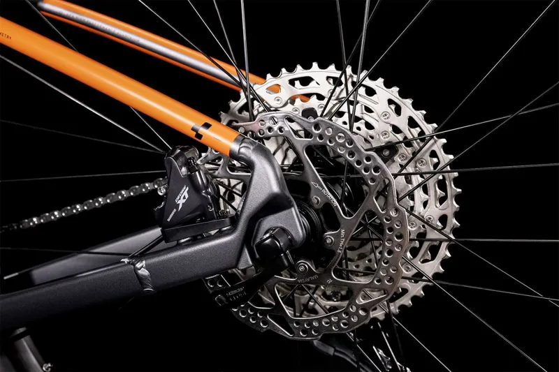 Cube Reaction Pro Hardtail Mountain Bike 2022 Grey/Orange-2