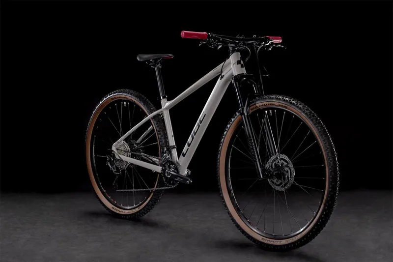 Cube Access WS Race Womens Hardtail Mountain Bike 2022 Oat Grey/Raspberry-5