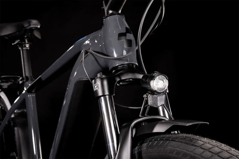Cube Touring Hybrid One 400 Electric Bike 2022 Grey/Blue-2