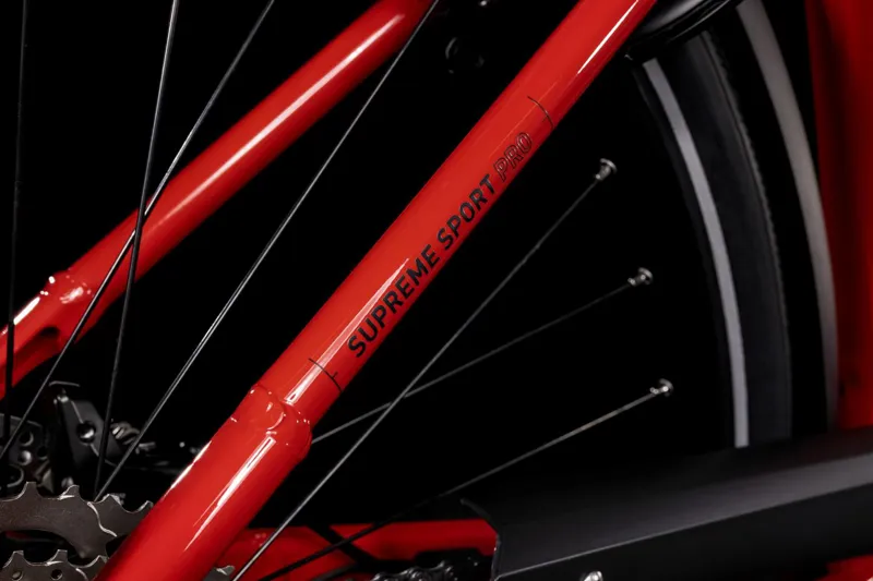 Cube Supreme Sport Hybrid Pro 500 Easy Entry Electric Hybrid Bike Red-4