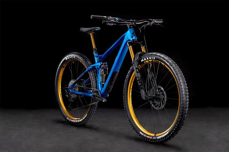 Cube Stereo 120 HPC EX 29 Full Suspension Mountain Bike 2022 Metal Blue/Blue -7