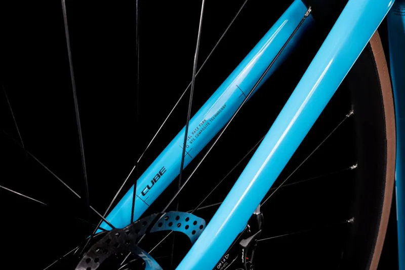 Cube Attain Race Road Bike 2022 Sky Blue/Black-2