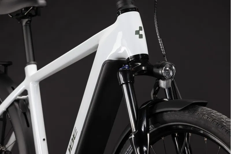 Cube Touring Hybrid One 600 Electric Bike 2027 Metallic White/Chrome-1