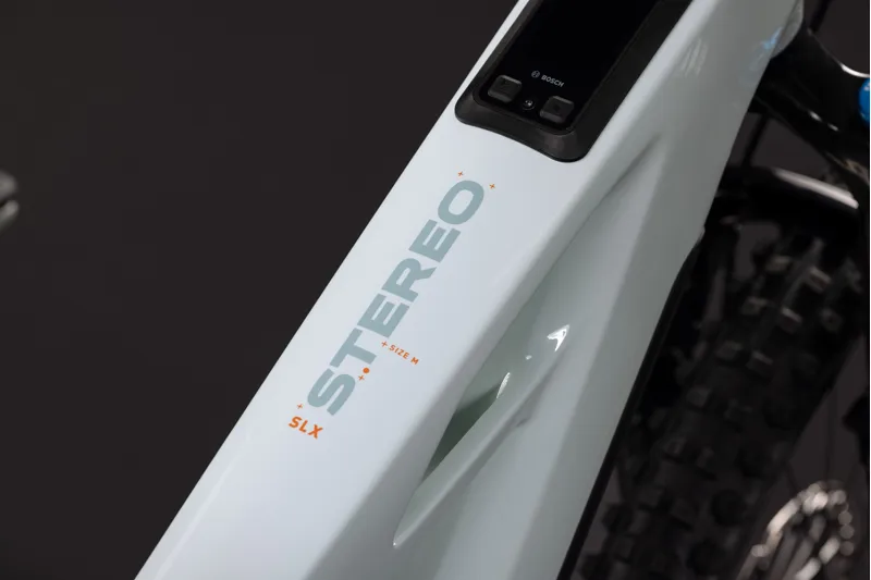 Cube Stereo Hybrid One77 HPC SLX 800 Electric Bike 2027 Hint of Mint/Orange-3