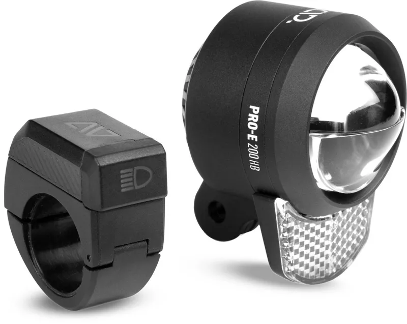 Acid E-Bike Front Light PRO-E 200 Hibeam X- Connect Black Onesize