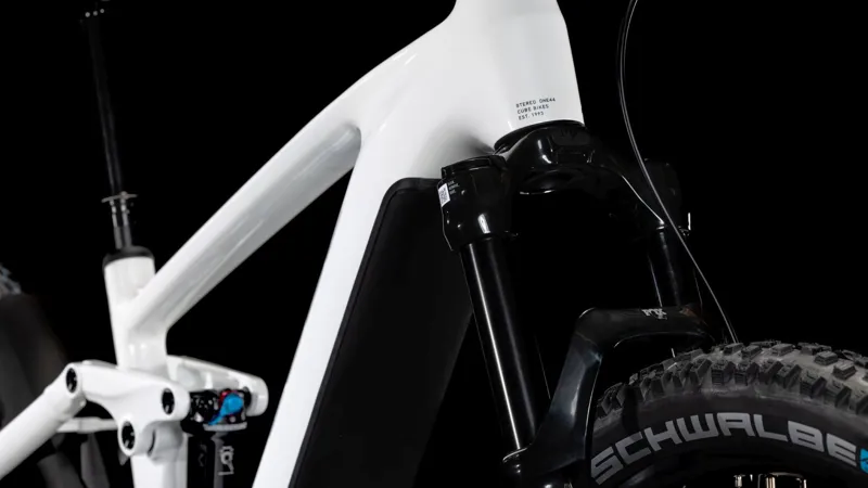 Cube Stereo Hybrid One44 EXC 800 Electric Bike 2025 Metallic White/Black-1